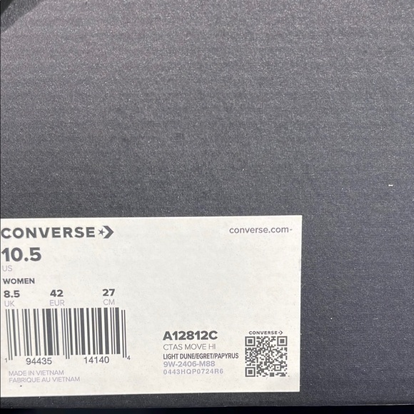 Converse Women's A12812C
CTAS MOVE HI
LIGHT DUNE/EGRET/PAPYRUS Sneakers Platform - Picture 16 of 16